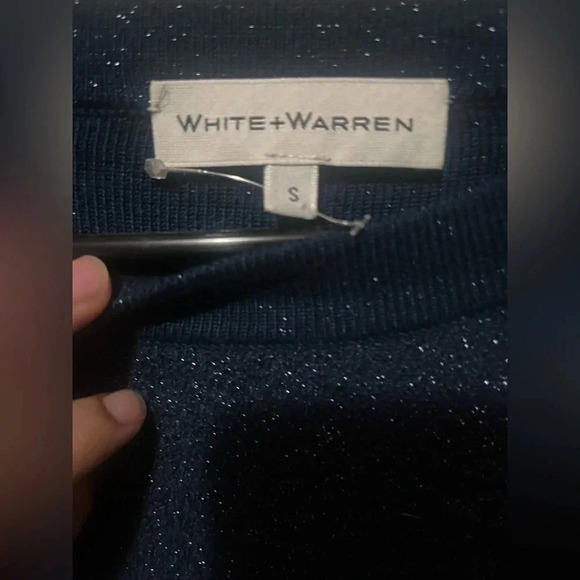 White+ warren sparkle sweater blue size small - Picture 2 of 4